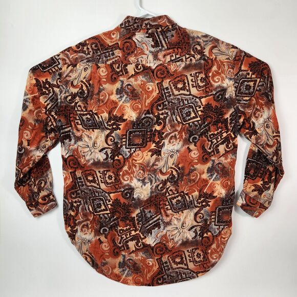 VTG Guess Shirt Mens S Georges Marciano Luxury All Over Print Button Down Resort - Picture 10 of 16
